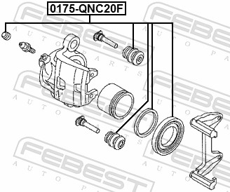 FEBEST 0175-QNC20F - Ремкомплект суппорта