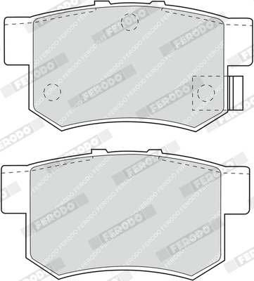 FERODO FDB956 - Комплект тормозных колодок, дисковый тормоз PREMIER ECO FRICTION