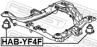 FEBEST HAB-YF4F - Сайлентблок