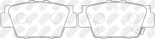 NIBK PN8307 - Тормозные колодки 