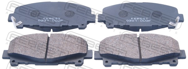 FEBEST 0301-CU2F - Тормозные колодки 