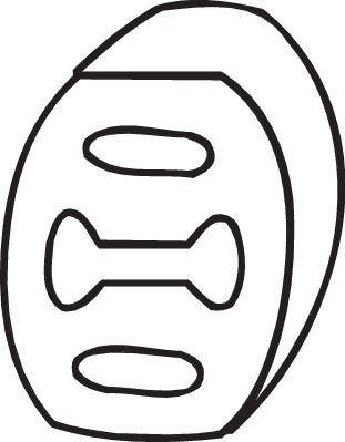 Крепления глушителя