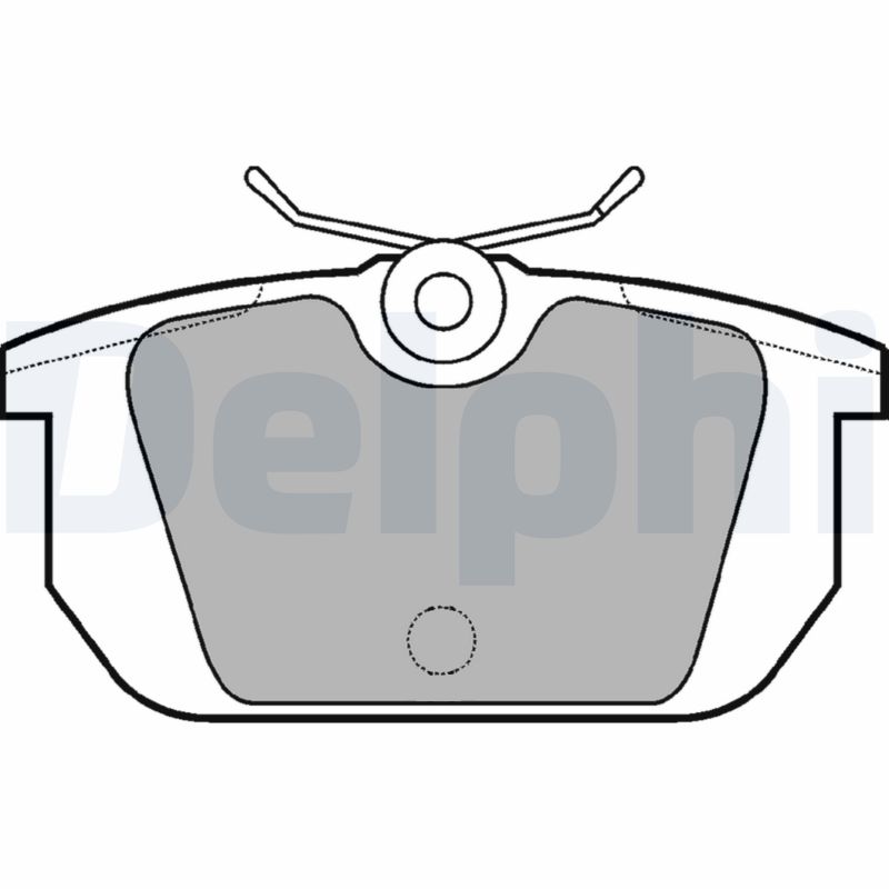 DELPHI LP522 - Тормозные колодки 