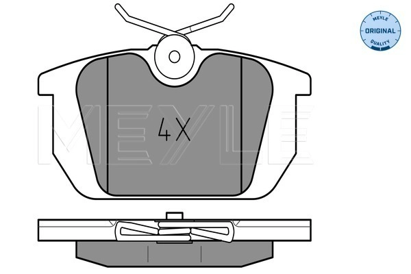 MEYLE 025 211 0314 - Комплект тормозных колодок, дисковый тормоз MEYLE-ORIGINAL: True to OE.