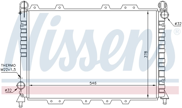 NISSENS 60029 - Радиатор охлаждения