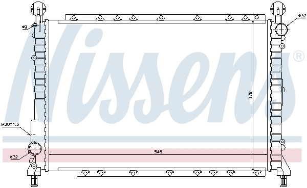 NISSENS 60034 - Радиатор охлаждения