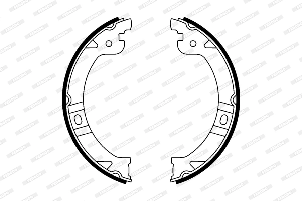 FERODO FSB597 - Комплект тормозных колодок, стояночная тормозная система PREMIER