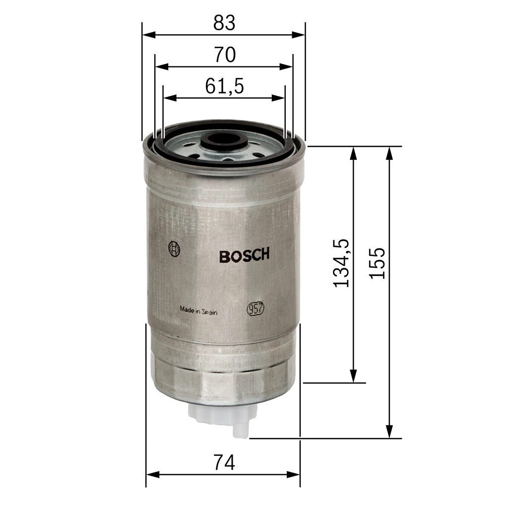 BOSCH 1 457 434 105 - Топливный фильтр