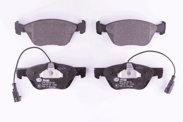 HELLA 8DB 355 007-931 - Тормозные колодки 