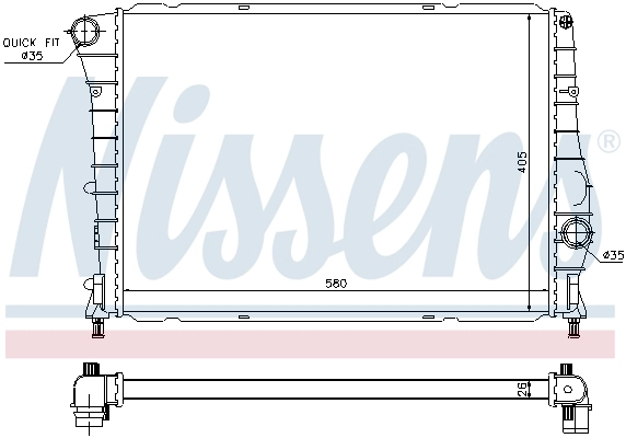 NISSENS 60059 - Радиатор охлаждения