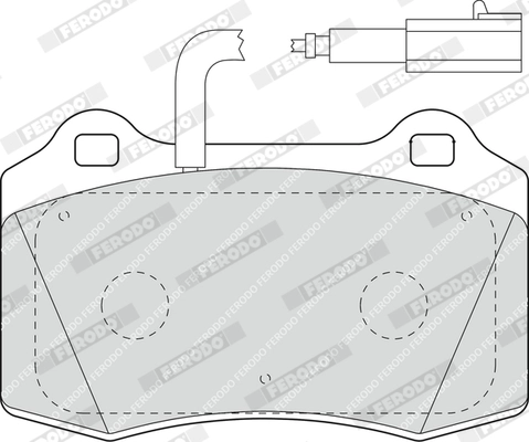 FERODO FDB1508 - Комплект тормозных колодок, дисковый тормоз PREMIER ECO FRICTION