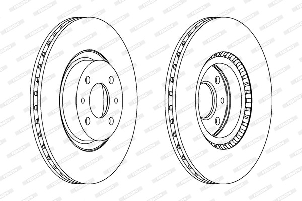 FERODO DDF220C - Тормозной диск PREMIER Coat+ disc
