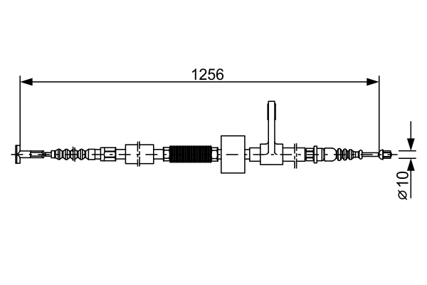 BOSCH 1 987 477 622 - Трос ручника