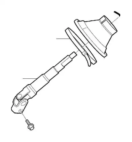 VOLVO 3409939 - кардан! рулевого механизма нижний \ Volvo