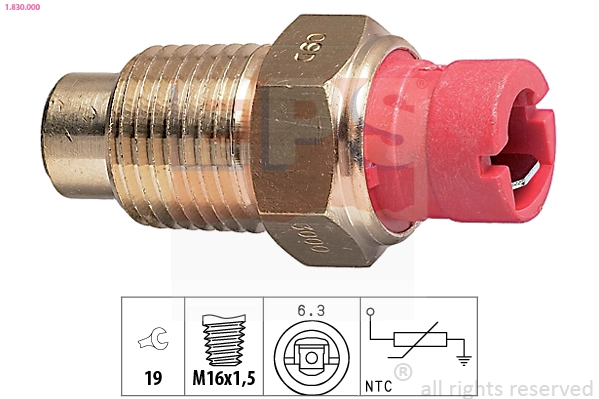 EPS 1.830.000 - Датчик температуры охлаждающей жидкости