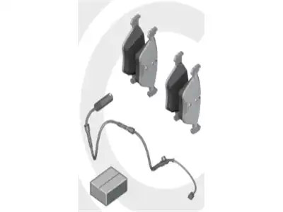 BMW 34112413080 - К-т торм. колод. с датч. износа торм. накл(34116783554+34356860181)