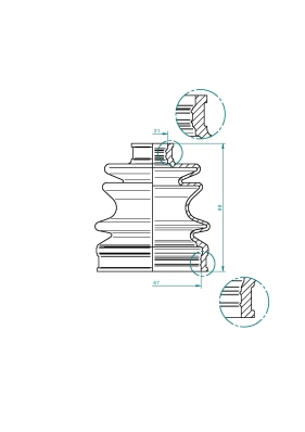 LÖBRO 190970 - Пыльник ШРУСа