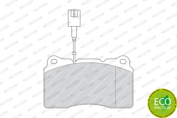 FERODO FDB1334 - Комплект тормозных колодок, дисковый тормоз PREMIER ECO FRICTION