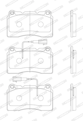 FERODO FDB1794 - Комплект тормозных колодок, дисковый тормоз PREMIER ECO FRICTION