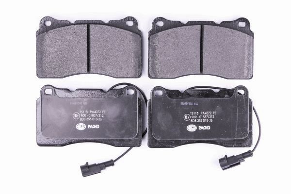 HELLA 8DB 355 018-361 - Тормозные колодки 