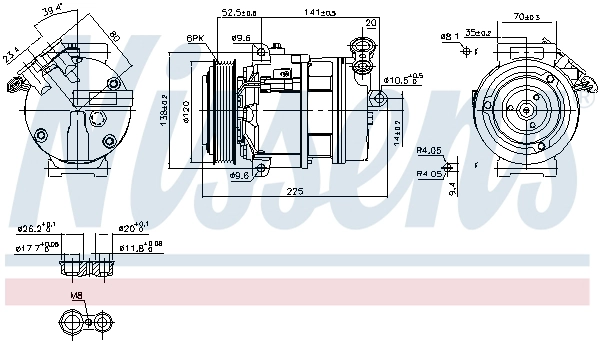 NISSENS 89397 - Компрессор кондиционера