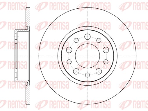 REMSA 6967.00 - Тормозные диски