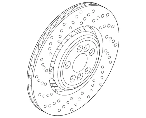 BMW 34206898493 - диск тормозной задний левый с обдувом