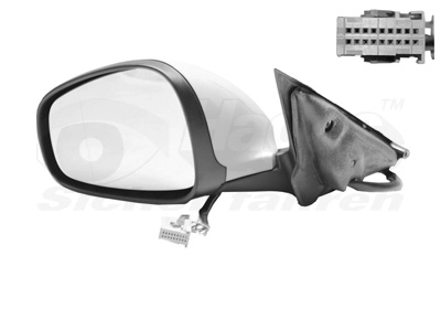 VAN WEZEL 0160807 - Наружное зеркало * HAGUS *