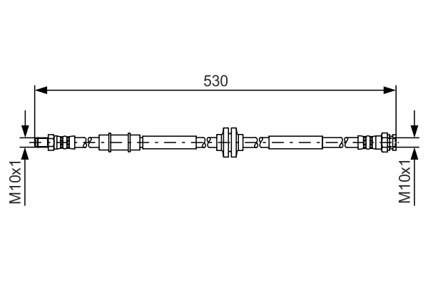 BOSCH 1 987 481 397 - Тормозные шланги