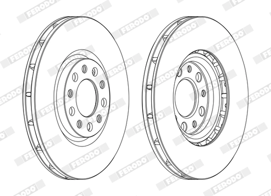 FERODO DDF1451C - Тормозной диск PREMIER