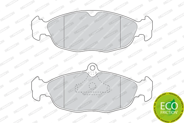 FERODO FDB4749 - Комплект тормозных колодок, дисковый тормоз PREMIER ECO FRICTION