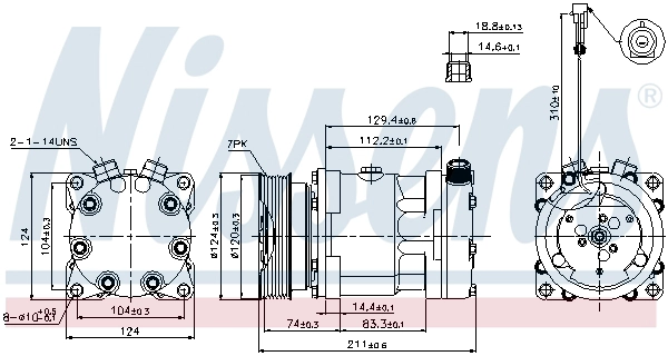 NISSENS 89177 - Компрессор кондиционера