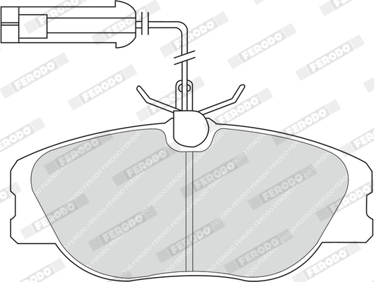 FERODO FDB994 - Комплект тормозных колодок, дисковый тормоз PREMIER ECO FRICTION