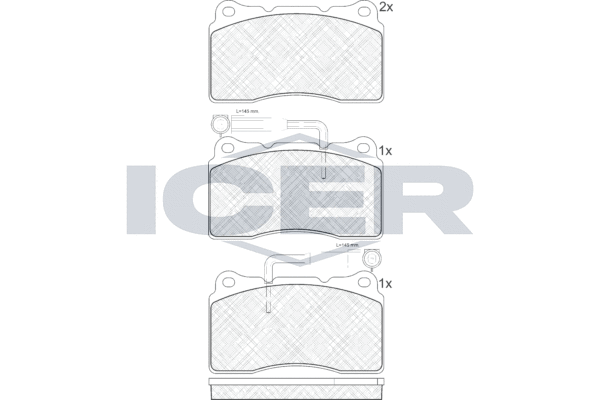 ICER 181279 - Тормозные колодки 