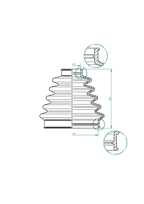 LÖBRO 190968 - Пыльник ШРУСа