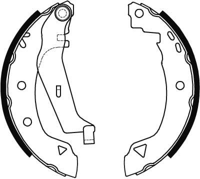 TRW GS8538 - Барабанные колодки