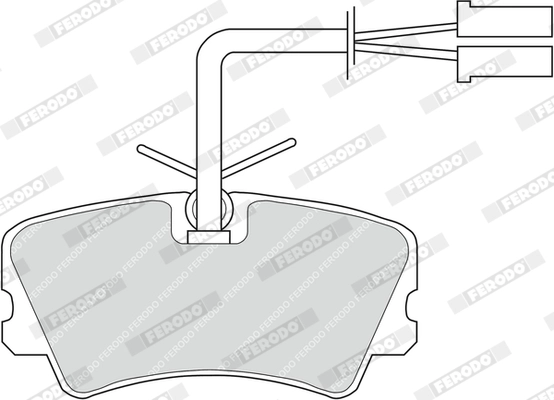 FERODO FDB546 - Комплект тормозных колодок, дисковый тормоз PREMIER