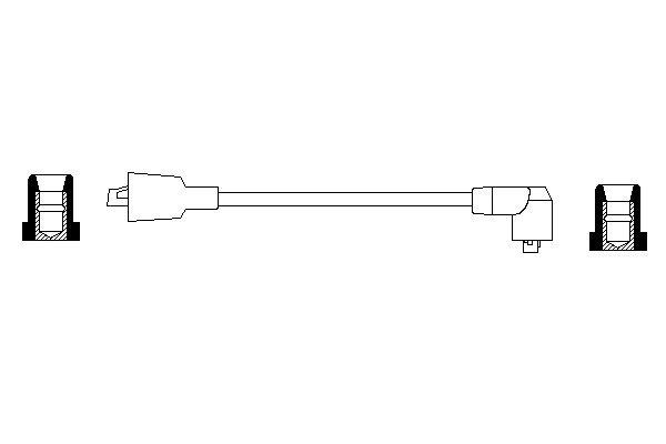 BOSCH 0 986 356 044 - Высоковольтный провод