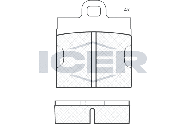 ICER 180085 - Тормозные колодки 