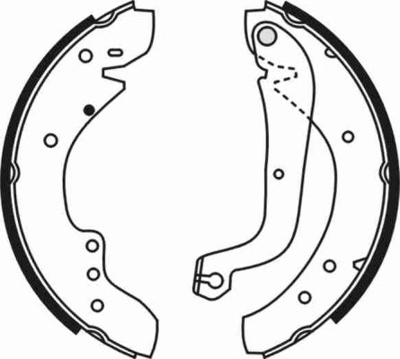 ABE C0C009ABE - Барабанные колодки