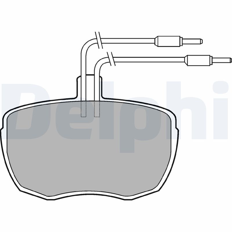DELPHI LP213 - Тормозные колодки 
