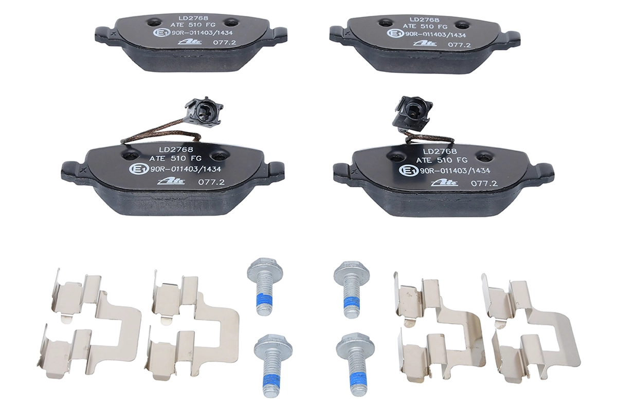 ATE 13.0470-2768.2 - Комплект тормозных колодок, дисковый тормоз ATE Ceramic