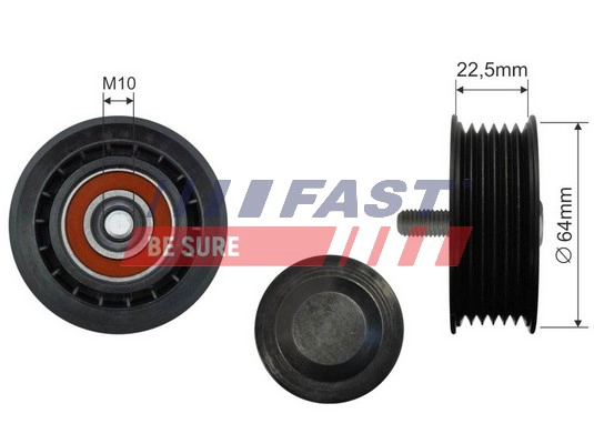 FAST FT44588 - Ролик обводной приводного ремня