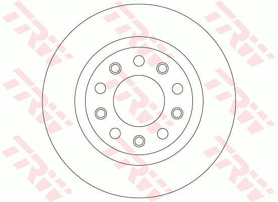 TRW DF8070 - Тормозные диски