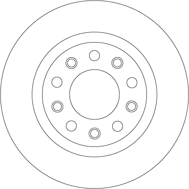 TRW DF8070 - Тормозные диски