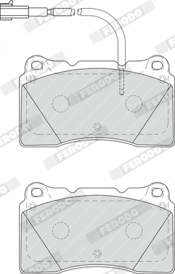 FERODO FDB4307 - Комплект тормозных колодок, дисковый тормоз PREMIER