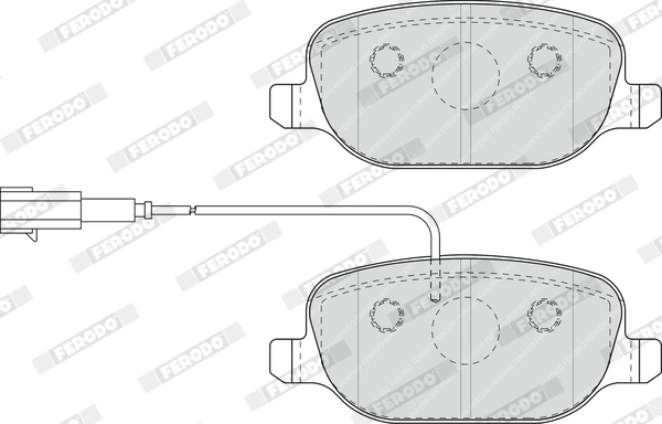 FERODO FDB4337 - Комплект тормозных колодок, дисковый тормоз PREMIER