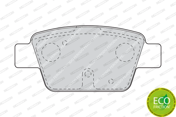 FERODO FDB1469 - Комплект тормозных колодок, дисковый тормоз PREMIER ECO FRICTION