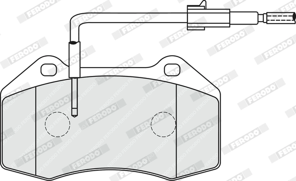 FERODO FDB4040 - Комплект тормозных колодок, дисковый тормоз PREMIER