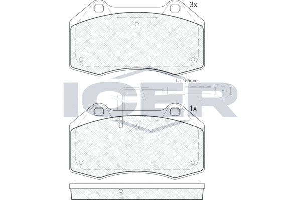 ICER 181879 - Тормозные колодки 